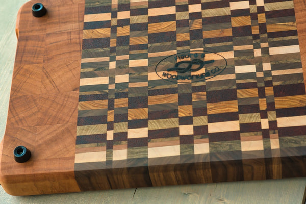 Angle Peak End-Grain Cutting Board